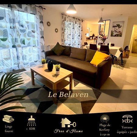 Le Belaven, Neuf, Cosy, Terrasse, Jardin, Kerfany Plage, 1 A 6 Pers Moëlan-sur-Mer Eksteriør bilde