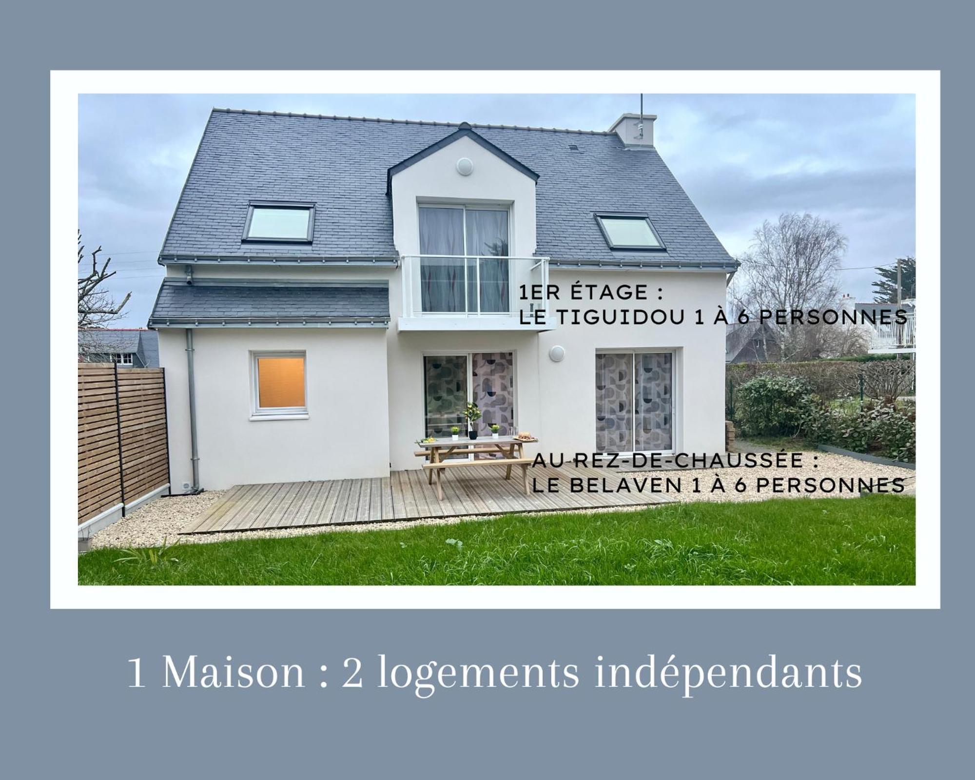 Le Belaven, Neuf, Cosy, Terrasse, Jardin, Kerfany Plage, 1 A 6 Pers Moëlan-sur-Mer Eksteriør bilde